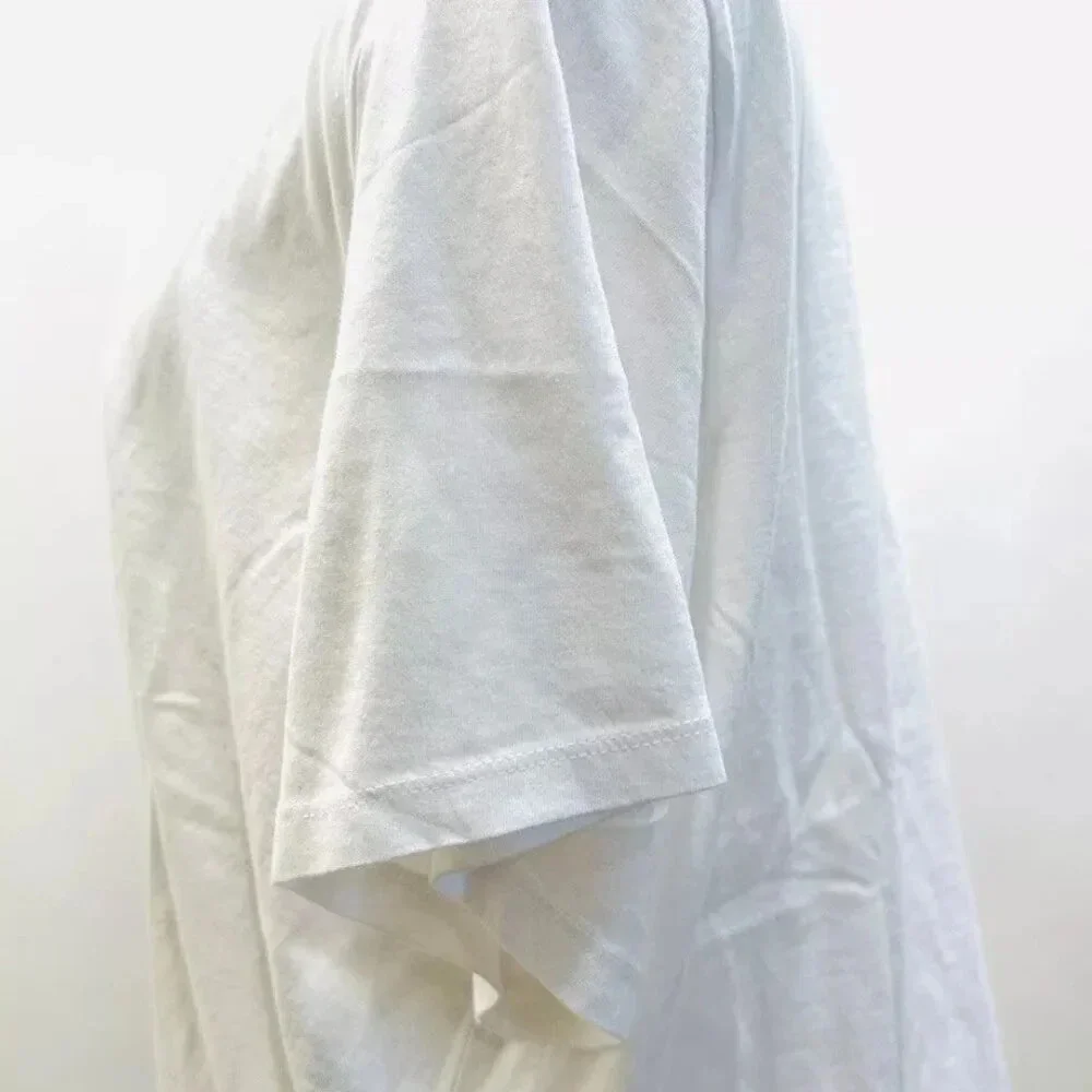 NWT LEVI'S Women Short Sleeve Pullover Round High Neck White Cropped Top Size 2X - Picture 7 of 9
